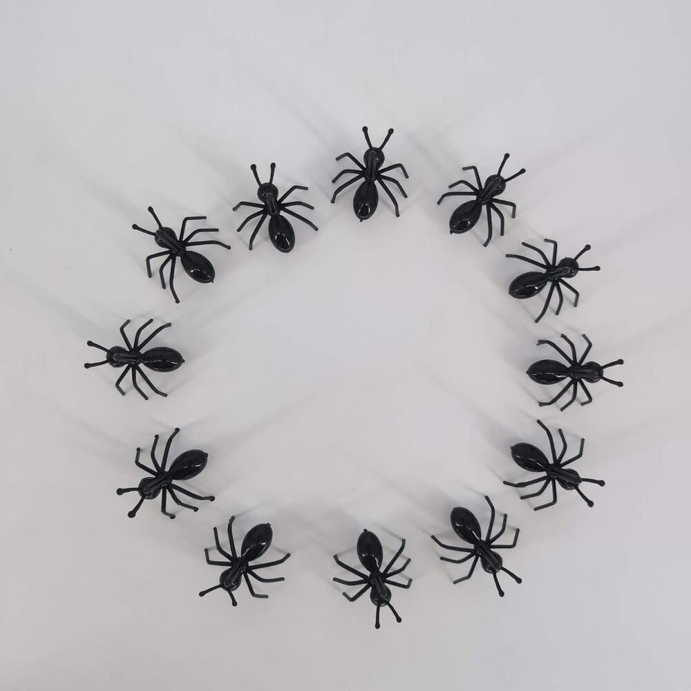 12 Reusable Ant Shaped Unbranded Black Toothpicks Fruit Forks Party Decor - NWOT